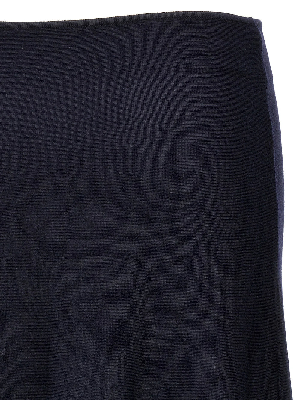 Khaite Blue Wool Midi Skirt - XS