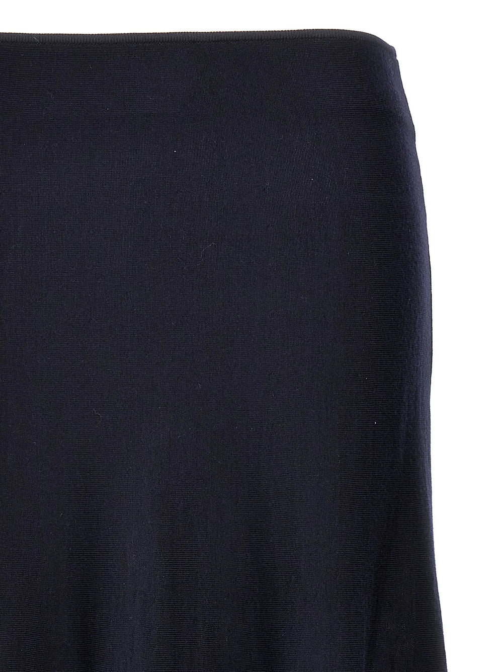 Khaite Blue Wool Midi Skirt - XS