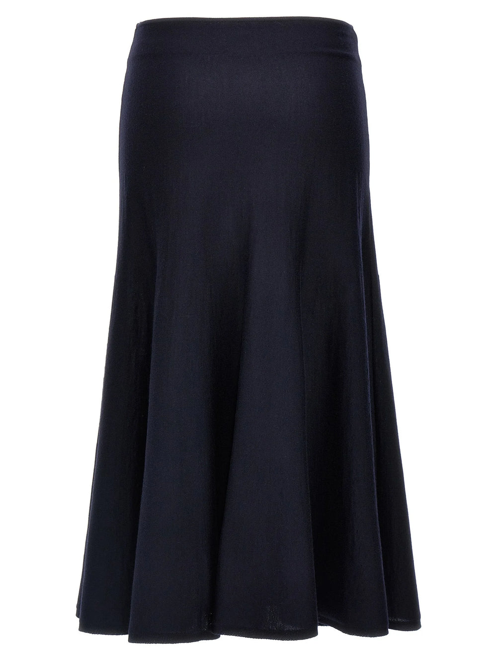 Khaite Blue Wool Midi Skirt - XS