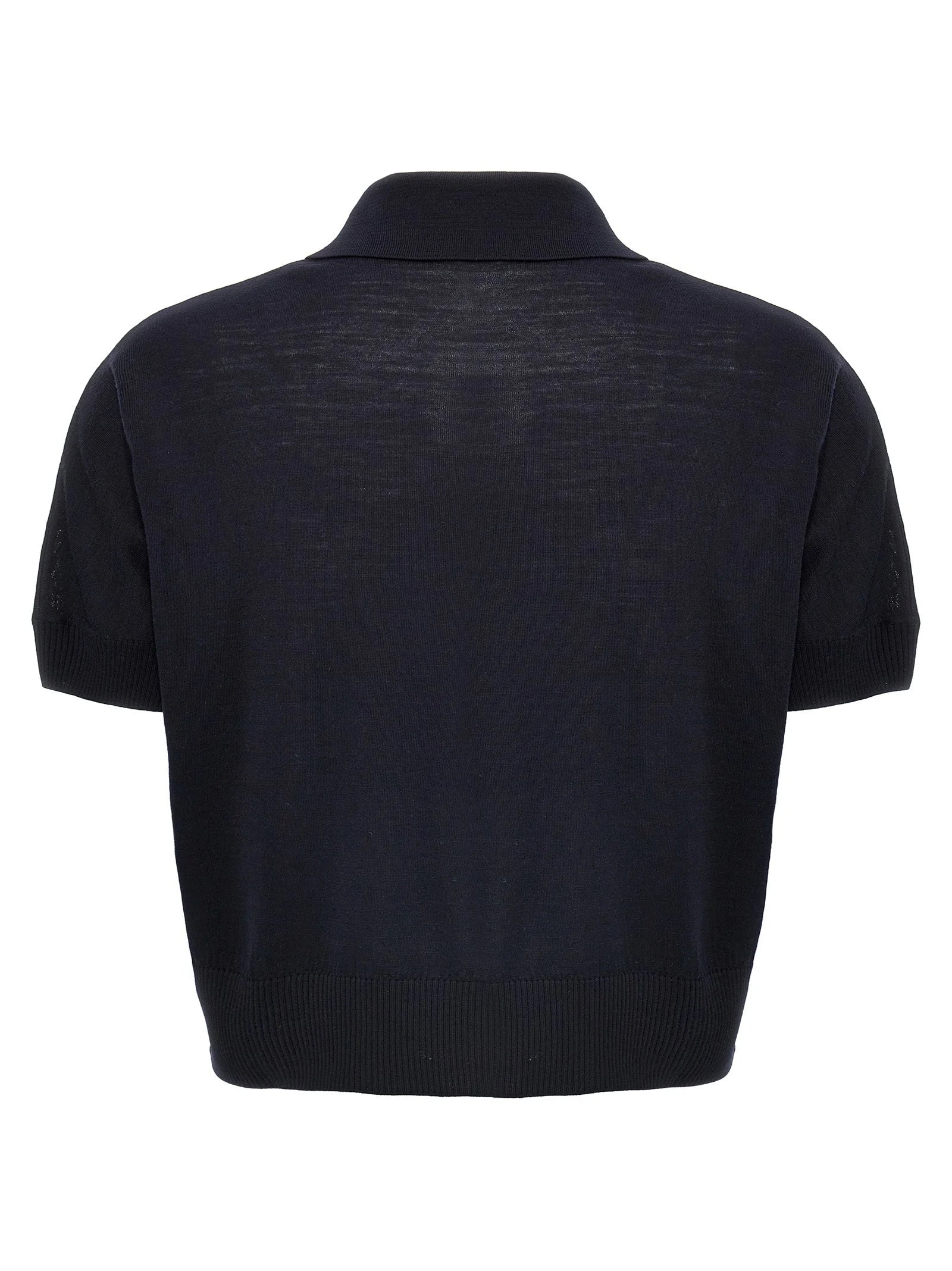 Khaite Blue Wool Shortsleeve Shirt - M