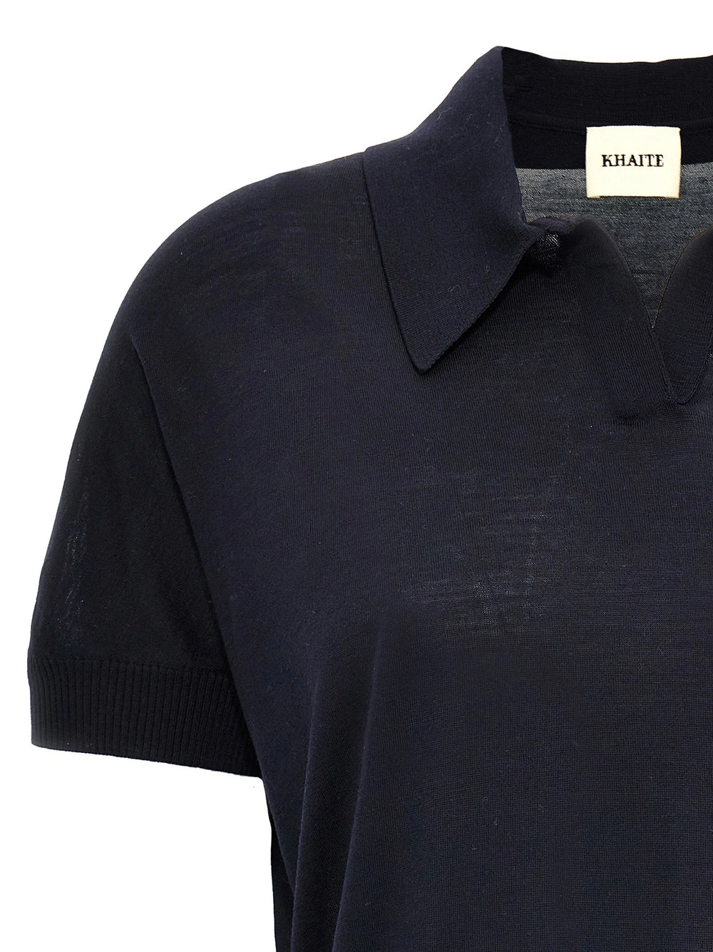Khaite Blue Wool Shortsleeve Shirt - M