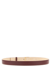 Khaite Bordeaux Calfskin Regular Belt