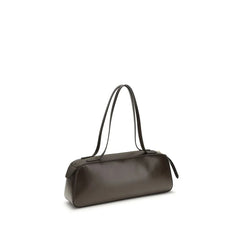 Khaite Brown Calf Leather Bos Taurus Shoulder Bag
