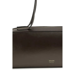 Khaite Brown Calf Leather Bos Taurus Shoulder Bag