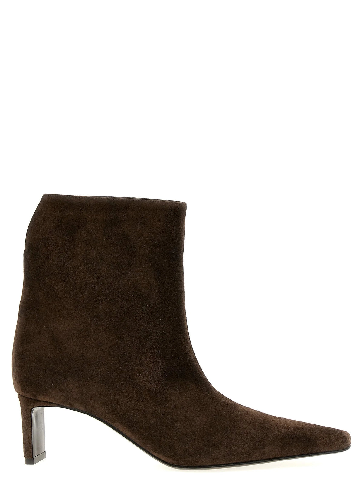 Khaite Brown Calfskin Ankle Boots - EU36/US6