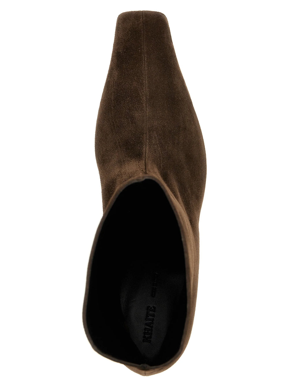Khaite Brown Calfskin Ankle Boots - EU36/US6