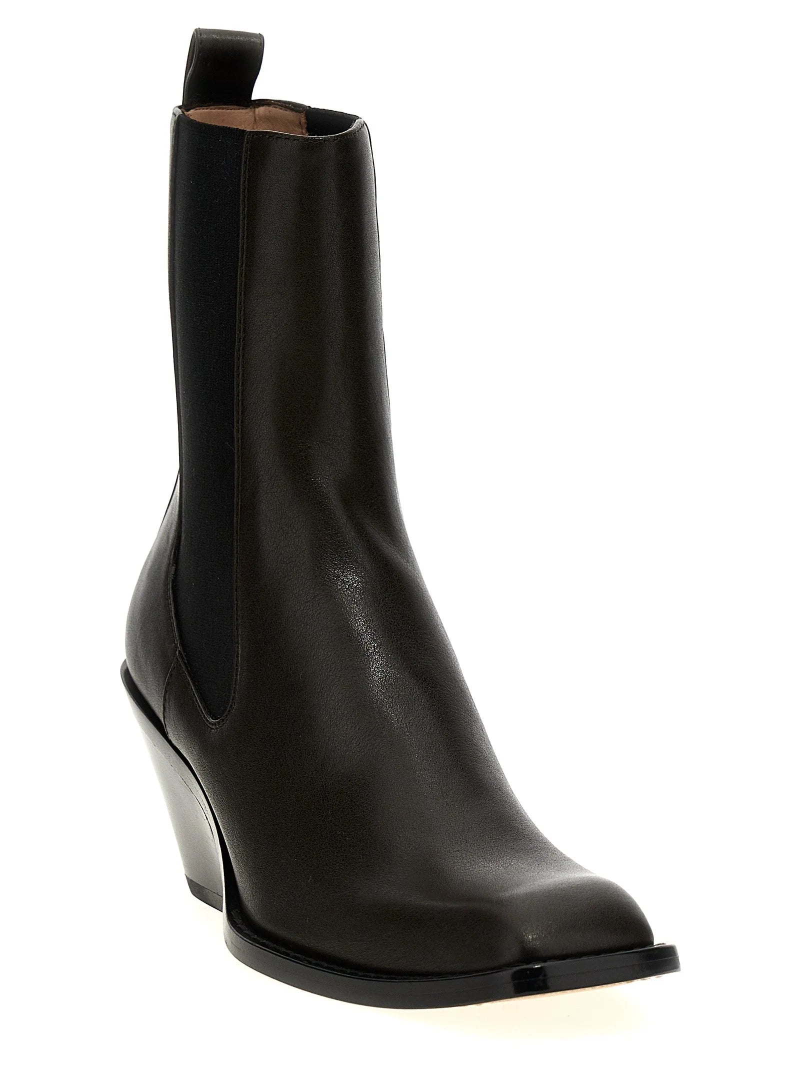 Khaite Brown Calfskin Chelsea Boots - EU37/US7