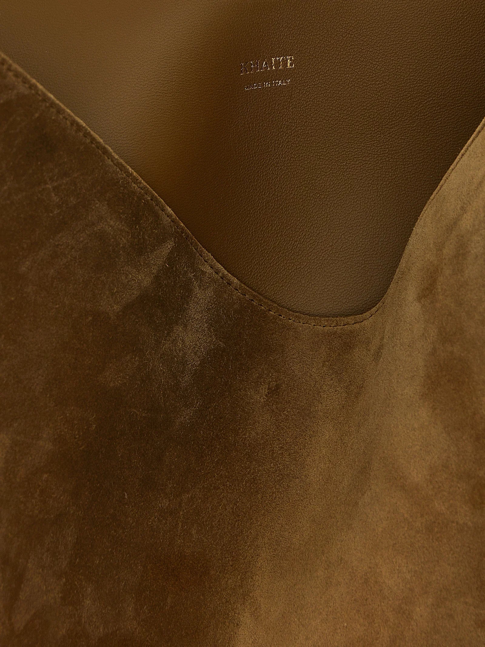 Khaite Brown Calfskin Tote Bag