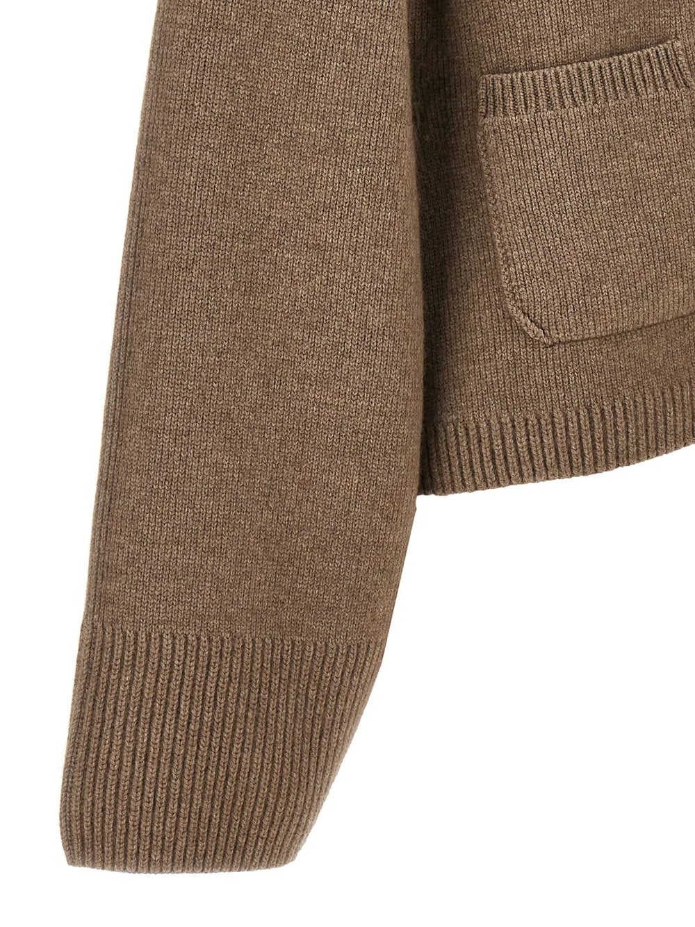Khaite Brown Cashmere Cardigan - S