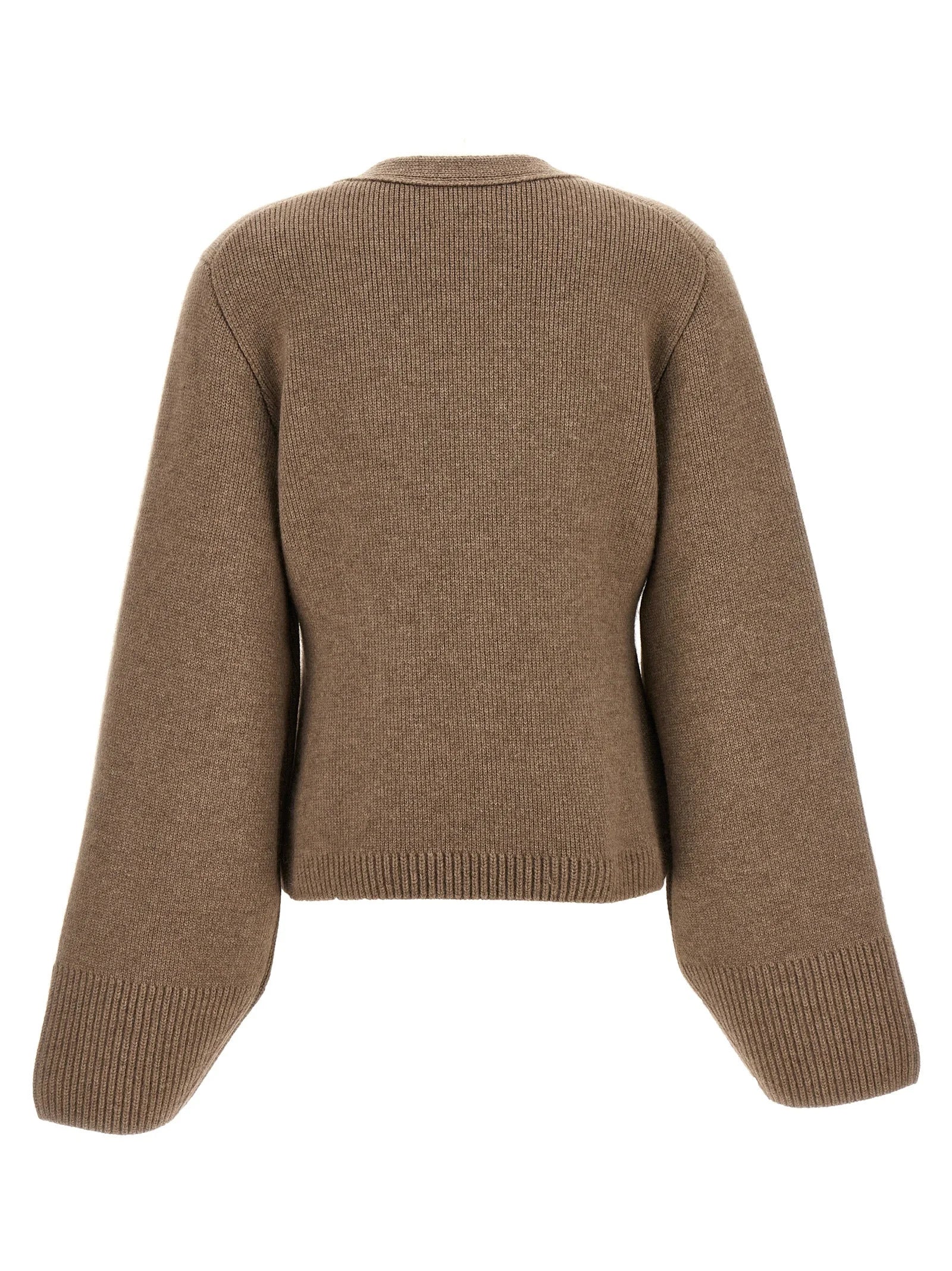 Khaite Brown Cashmere Cardigan - S