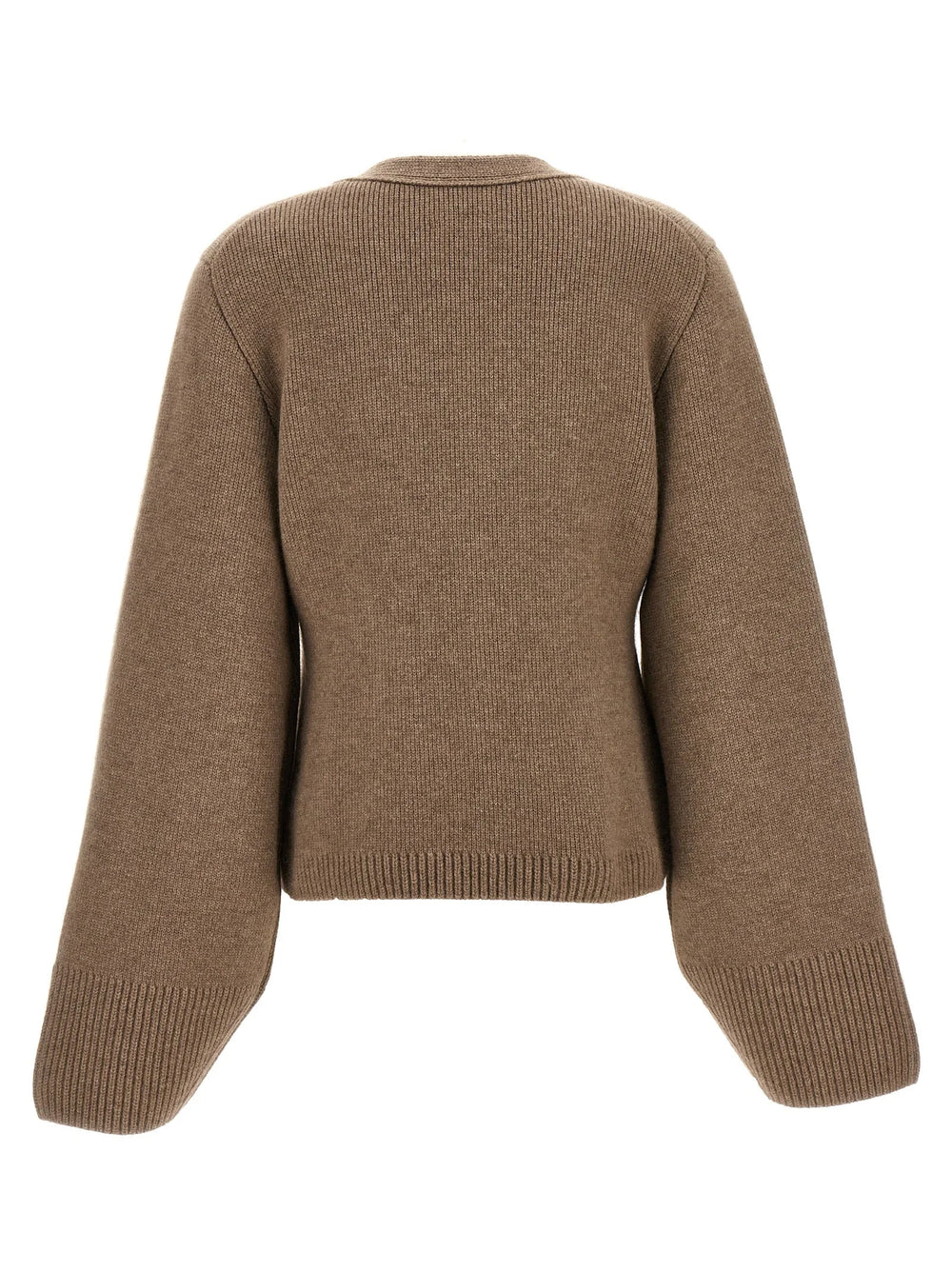 Khaite Brown Cashmere Cardigan - S