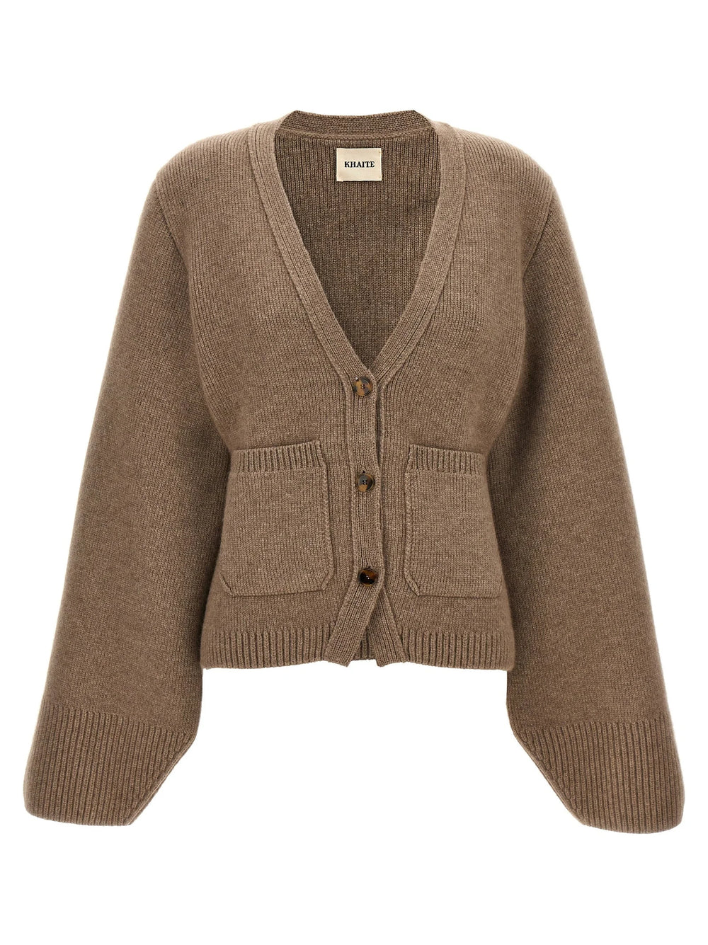 Khaite Brown Cashmere Cardigan - S