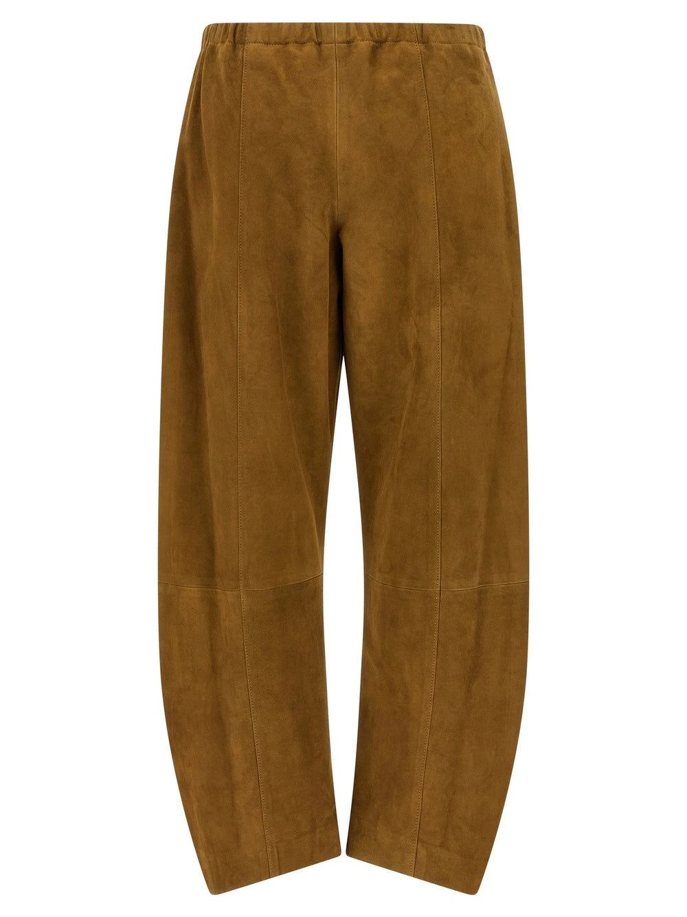 Khaite Brown Leather Pants