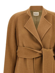 Khaite Brown Wool Coat - S