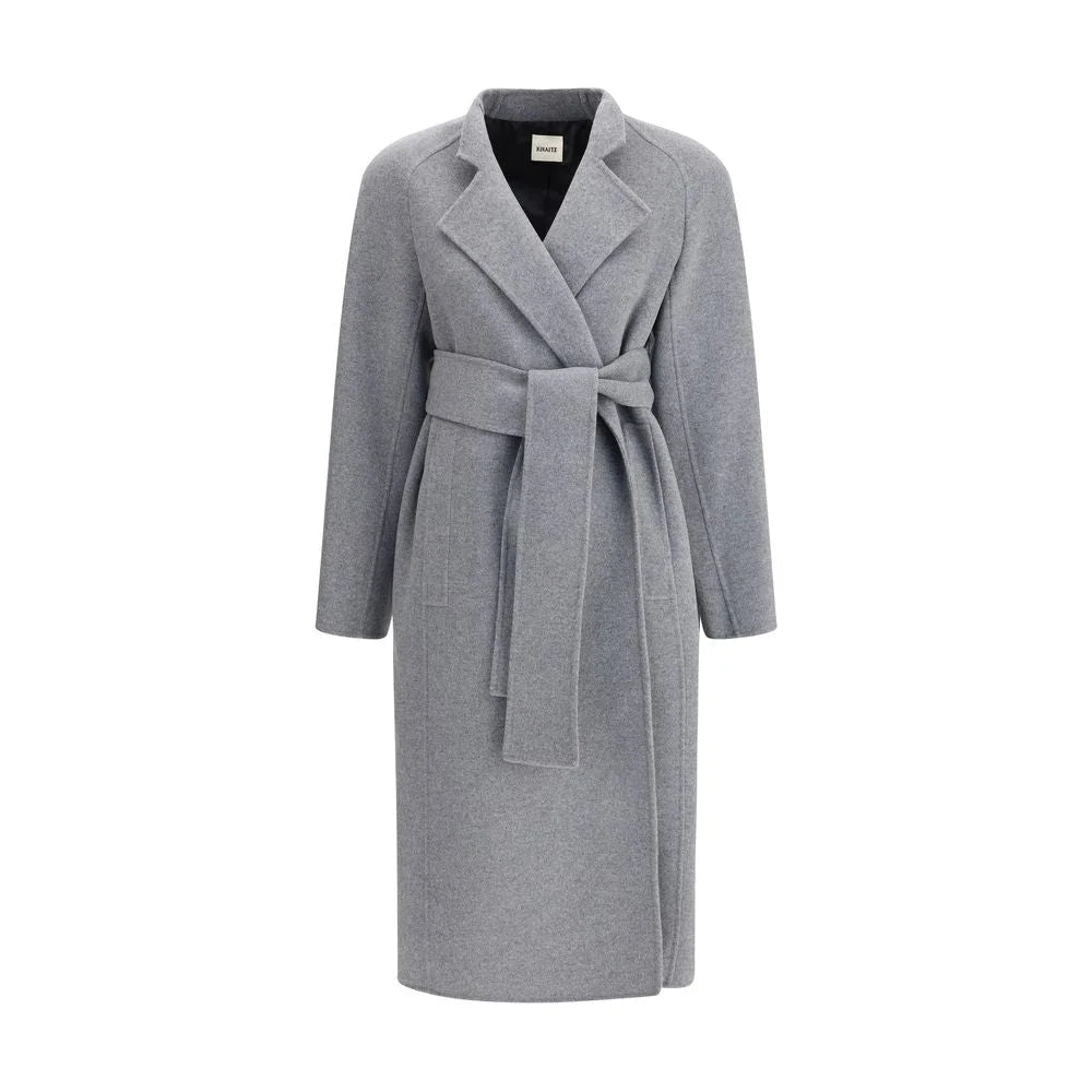 Khaite Gray Wool Coat