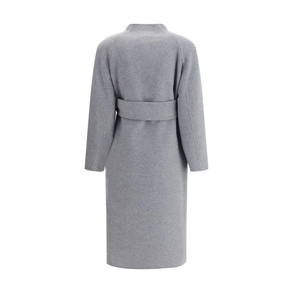 Khaite Gray Wool Coat