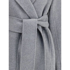 Khaite Gray Wool Coat