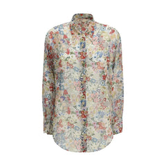 Khaite Multicolor Silk Pattern Shirt