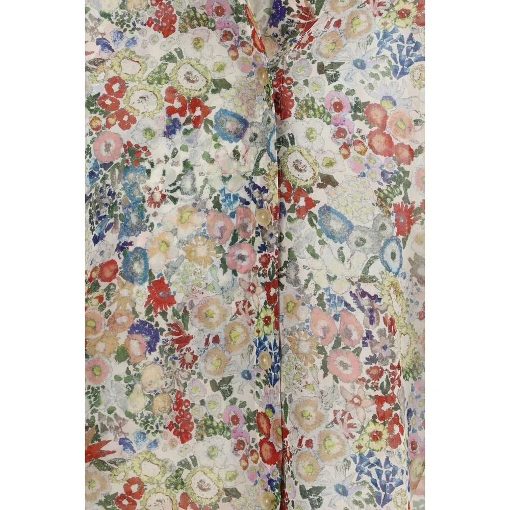 Khaite Multicolor Silk Pattern Shirt