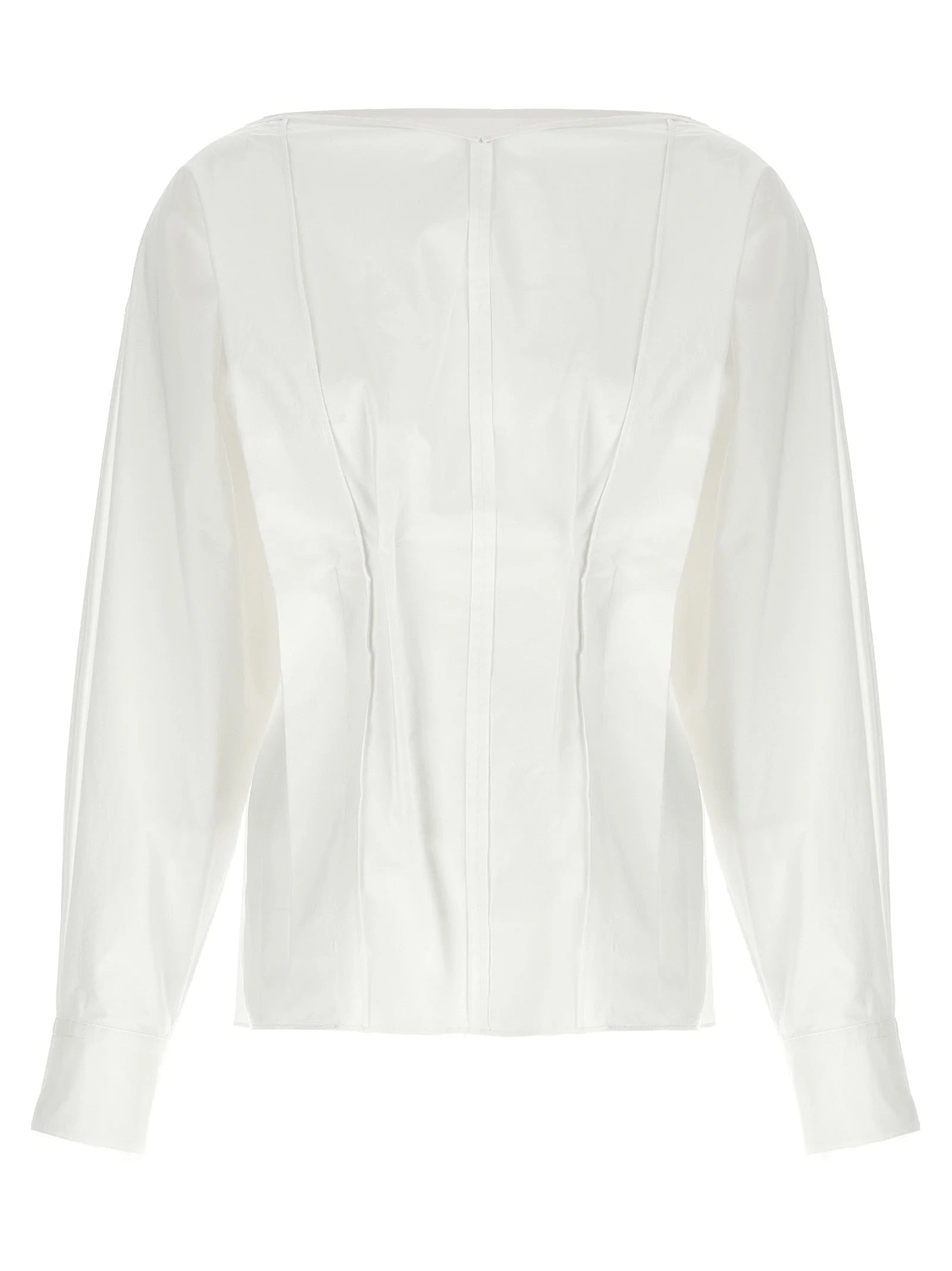 Khaite White Cotton Blouse