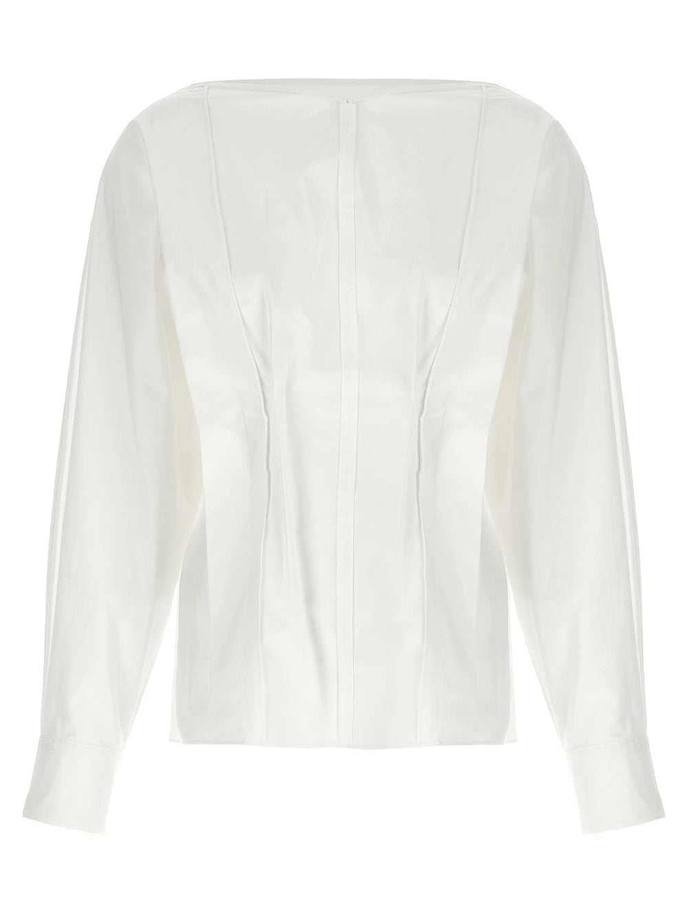 Khaite White Cotton Blouse