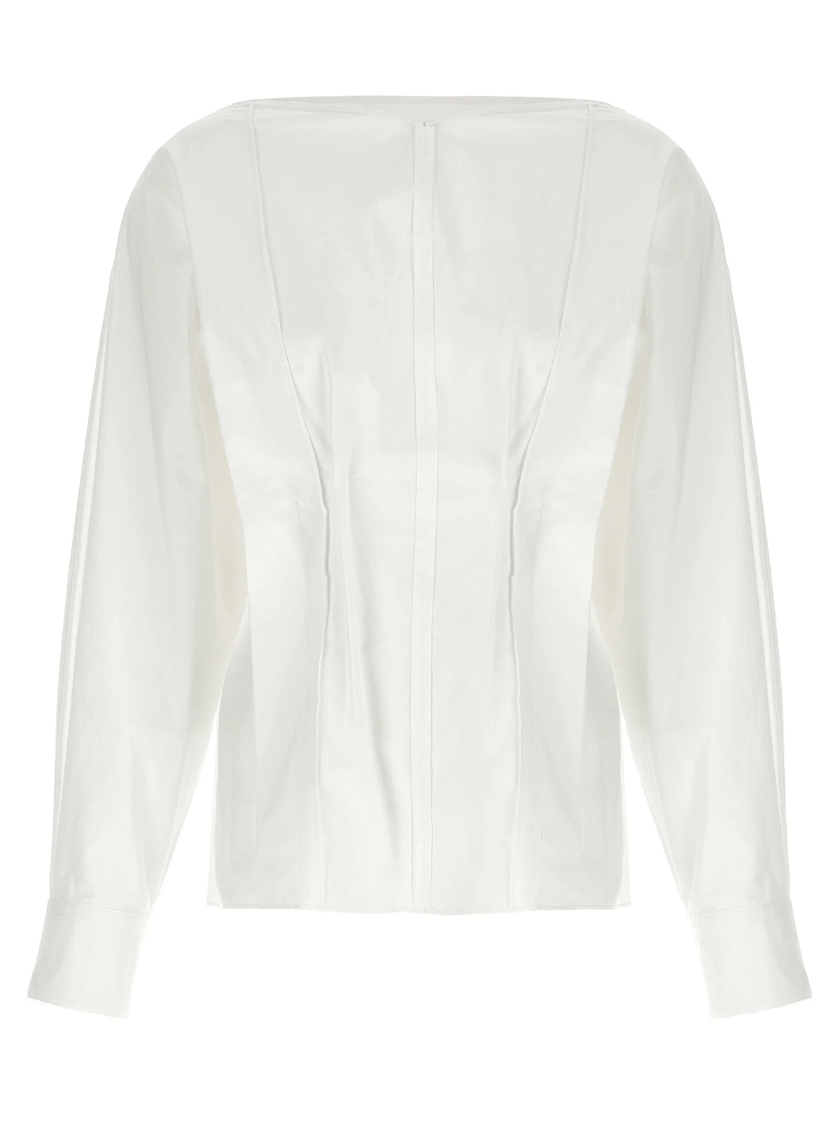 Khaite White Cotton Blouse