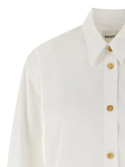 Khaite White Cotton Blouse - S