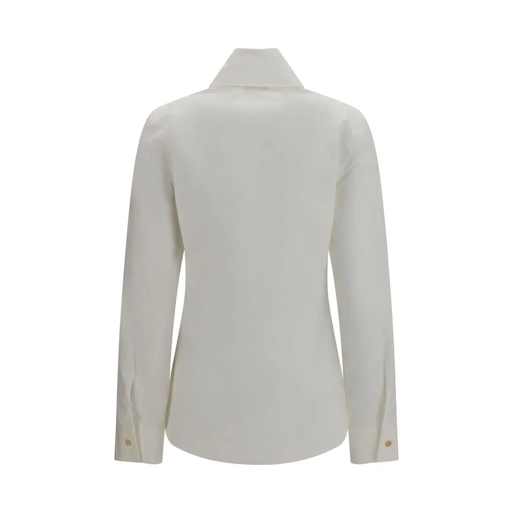 Khaite White Cotton Shirt - 4