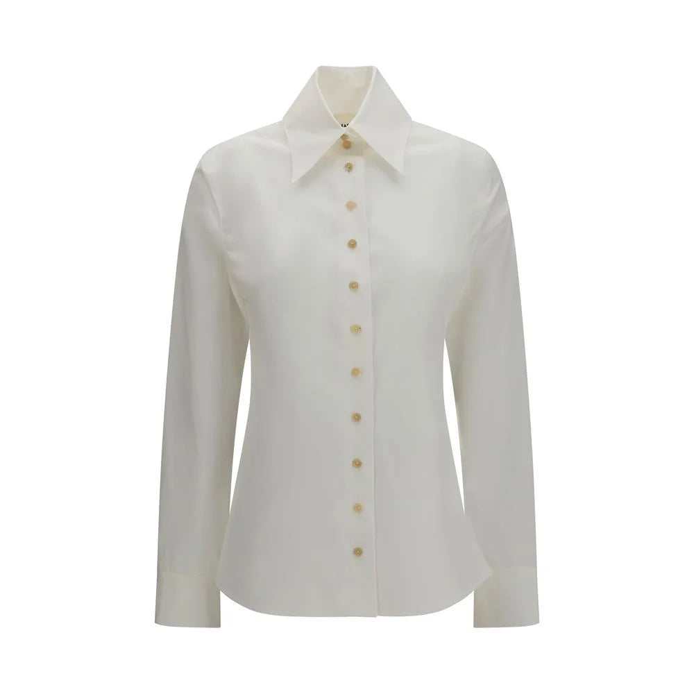 Khaite White Cotton Shirt - 4