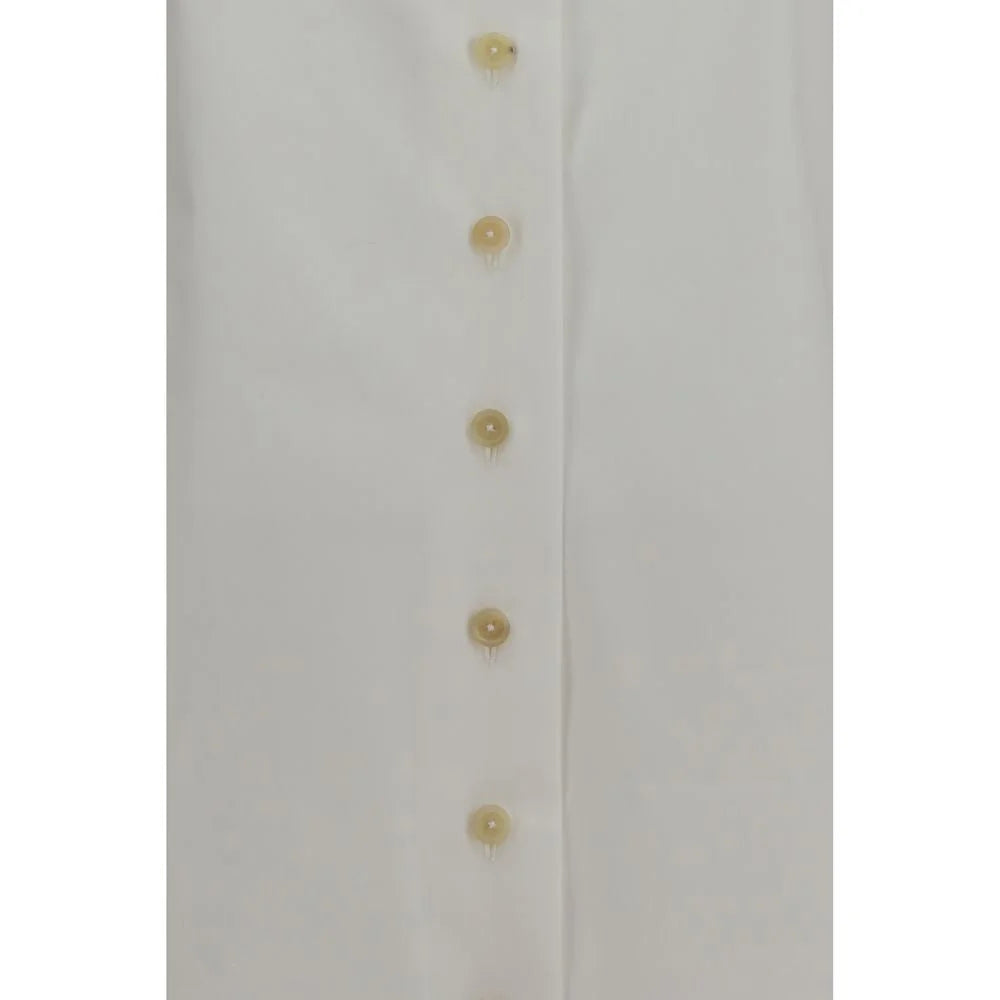 Khaite White Cotton Shirt - 4