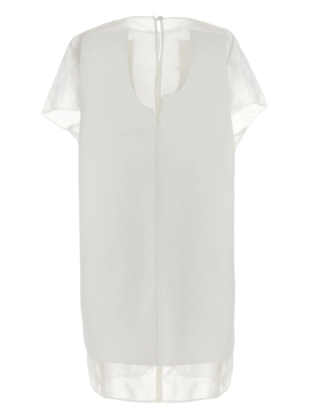 Khaite White Polyester Short Dress