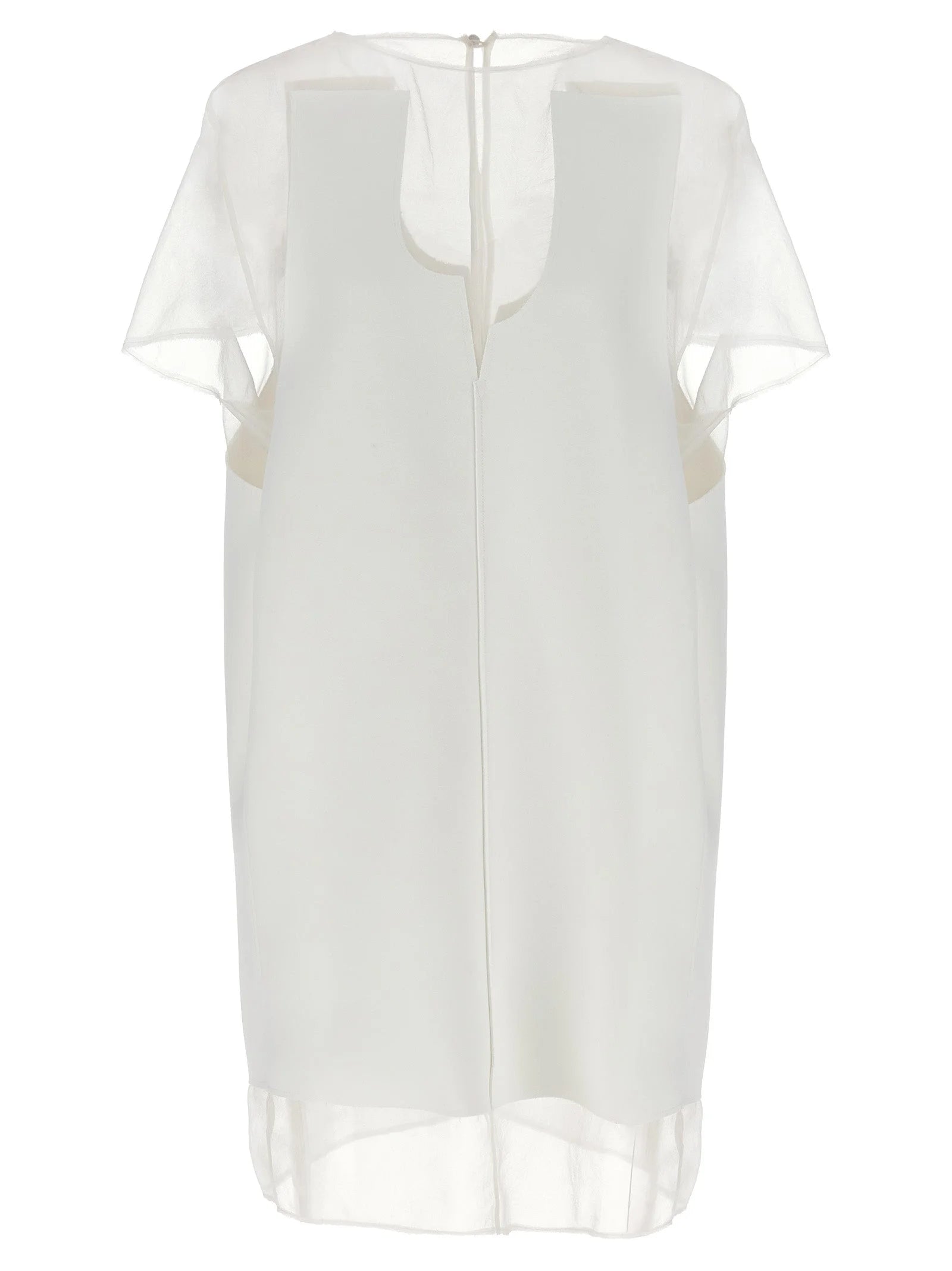 Khaite White Polyester Short Dress