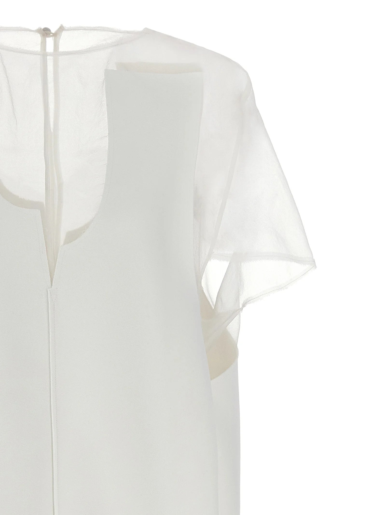 Khaite White Polyester Short Dress