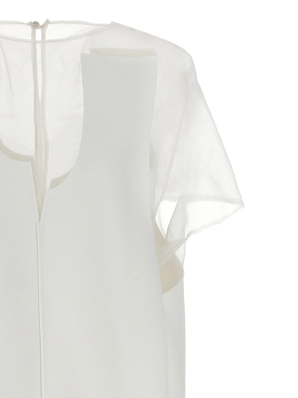 Khaite White Polyester Short Dress