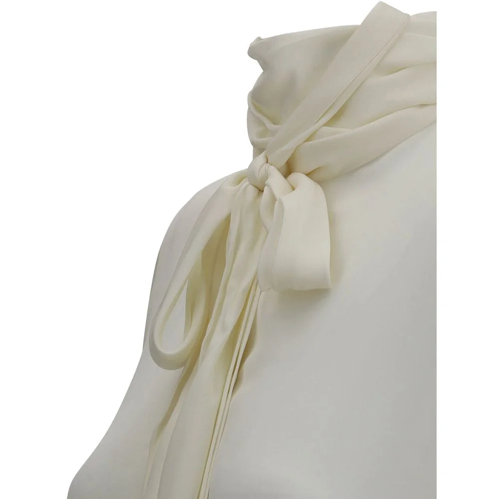 Khaite White Silk Dress Shirt - 8