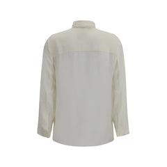 Khaite White Silk Dress Shirt - 8