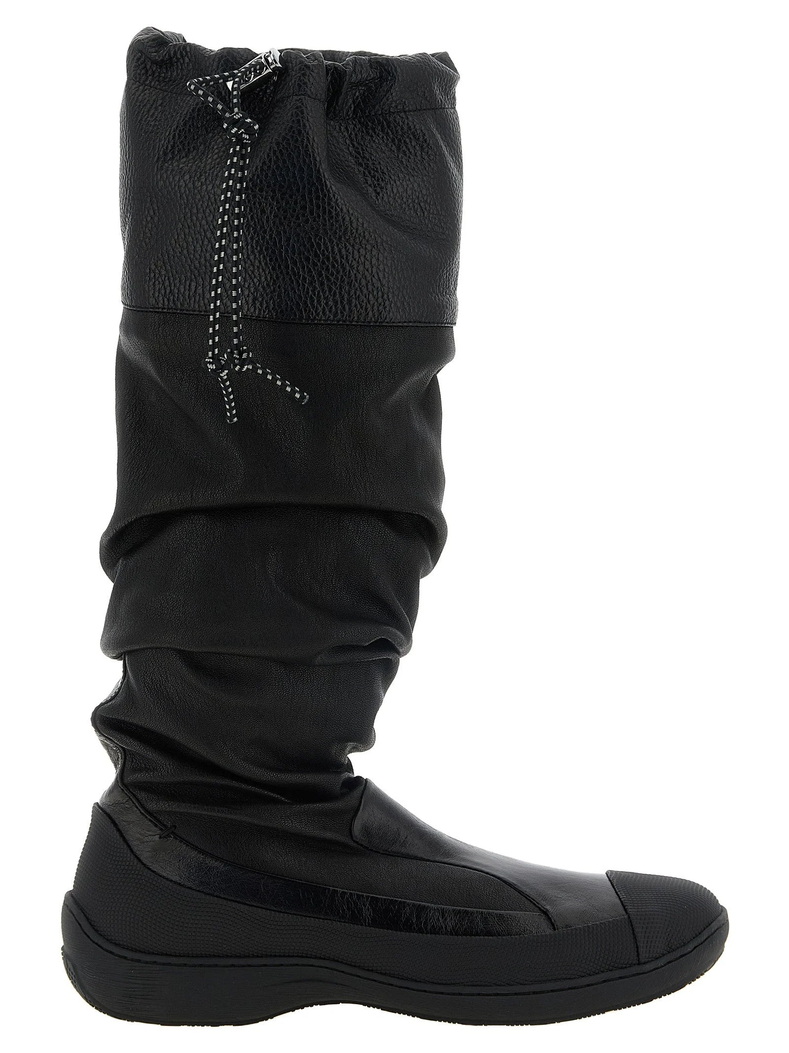 Kiko Kostadinov Black Leather Over The Knee