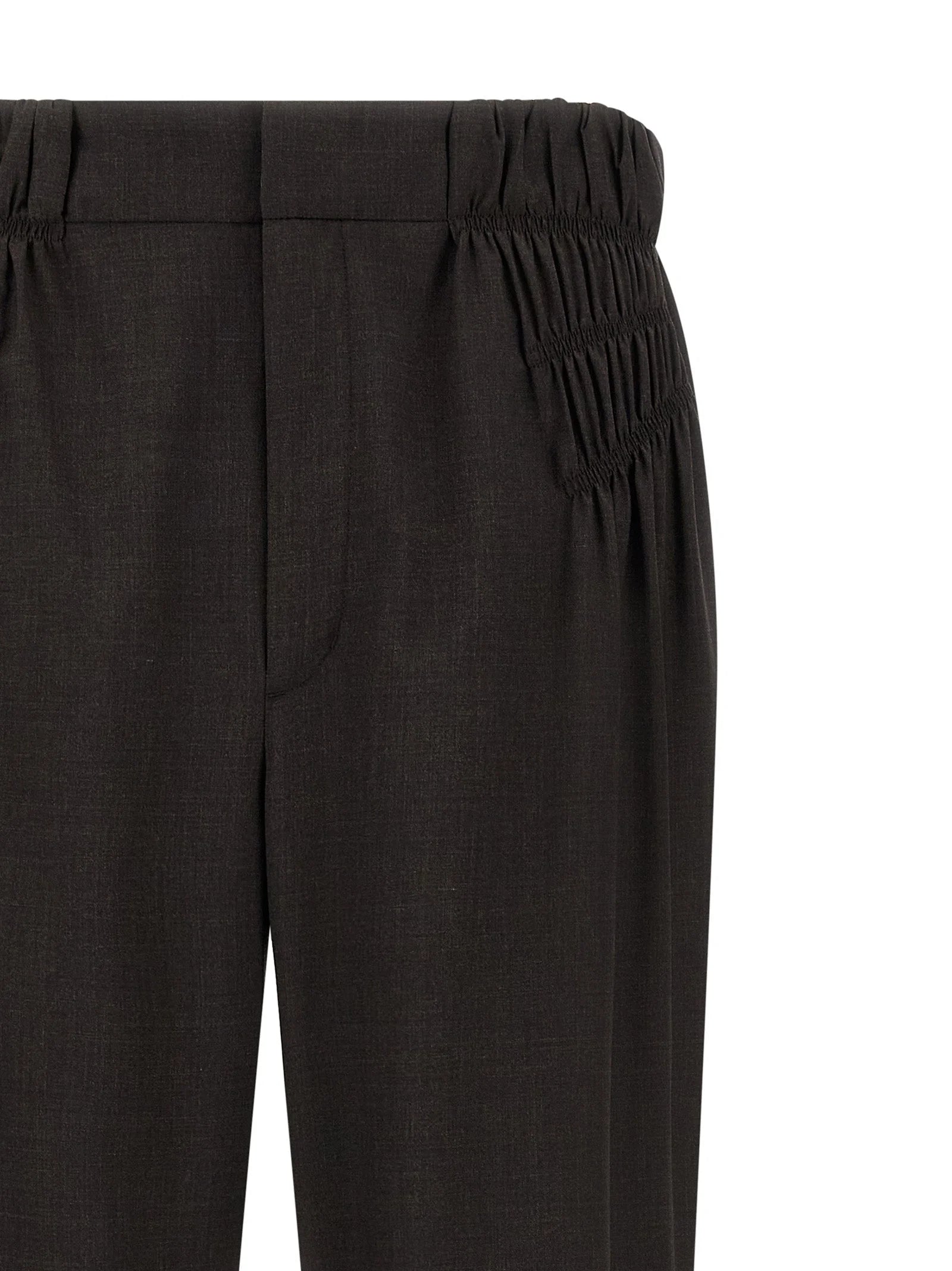Kiko Kostadinov Brown Virgin Wool Casual Pants