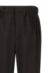 Kiko Kostadinov Brown Virgin Wool Casual Pants