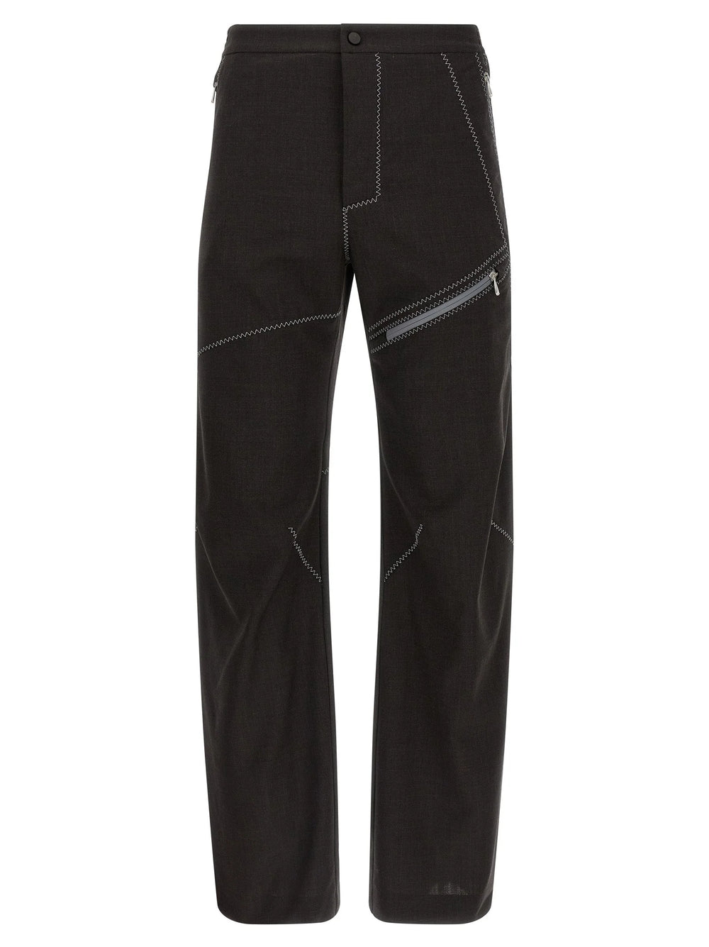 Kiko Kostadinov Brown Virgin Wool Casual Pants