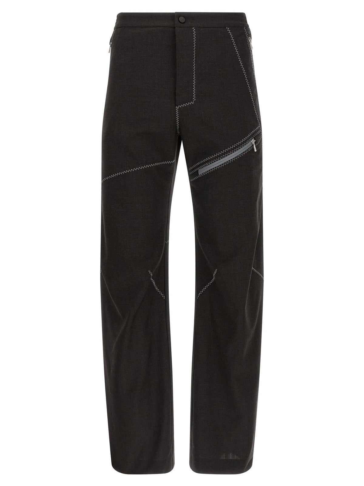 Kiko Kostadinov Brown Virgin Wool Casual Pants