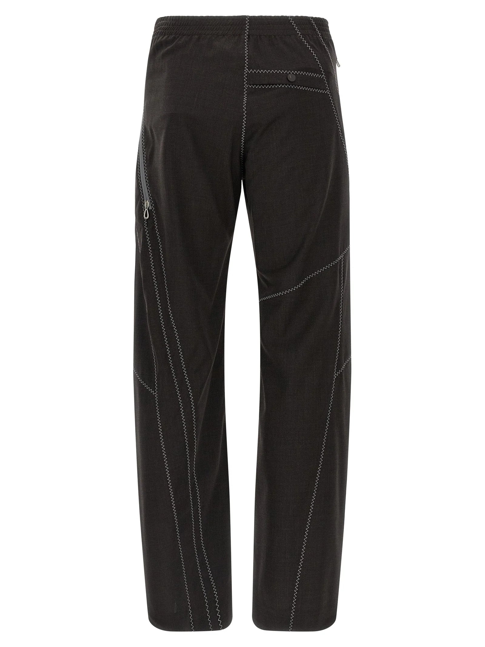 Kiko Kostadinov Brown Virgin Wool Casual Pants