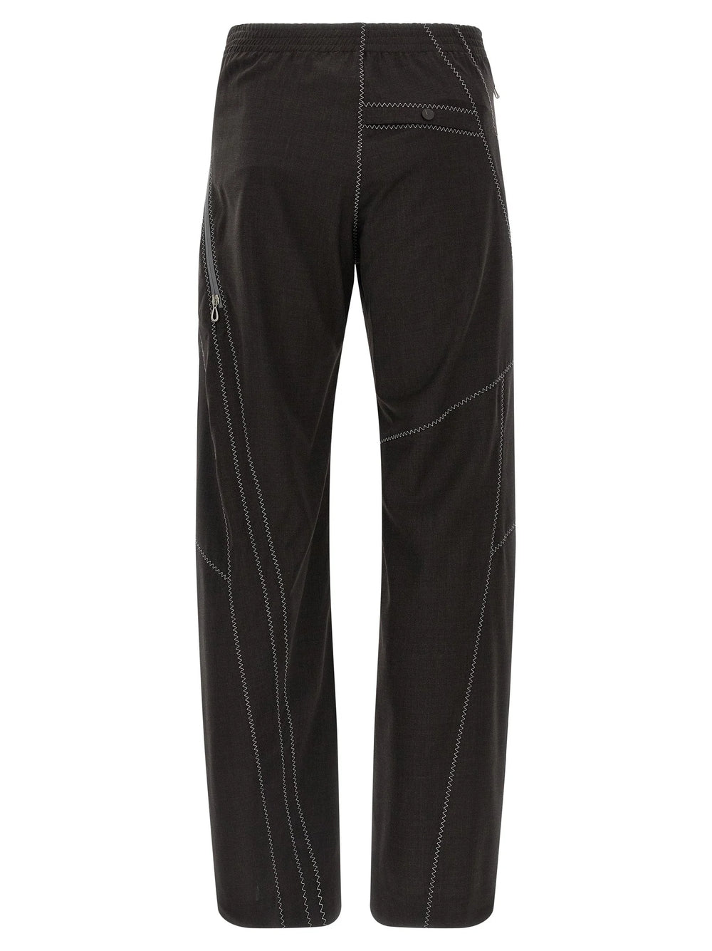 Kiko Kostadinov Brown Virgin Wool Casual Pants