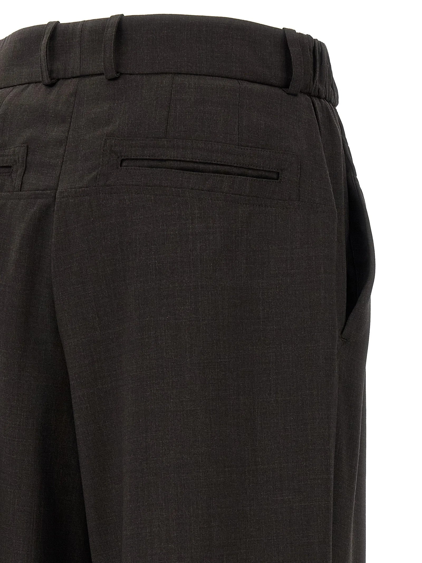Kiko Kostadinov Brown Virgin Wool Casual Pants