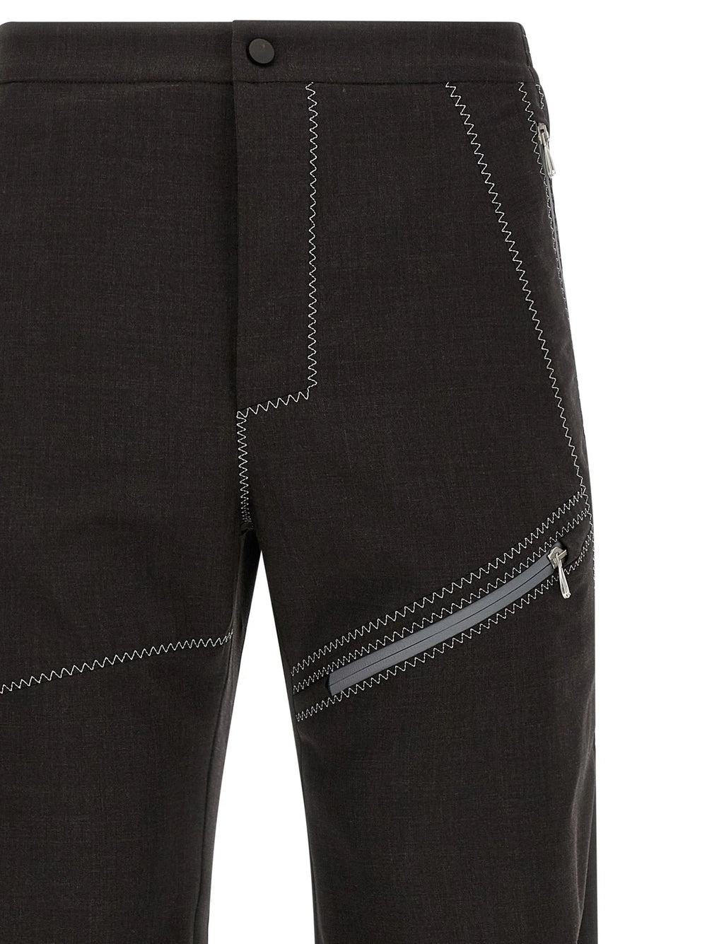 Kiko Kostadinov Brown Virgin Wool Casual Pants