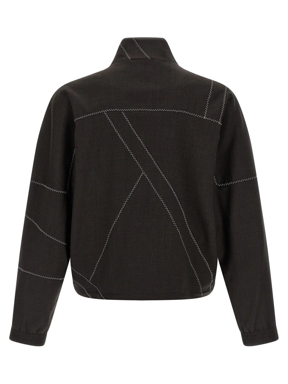 Kiko Kostadinov Brown Virgin Wool Full-Length Jacket