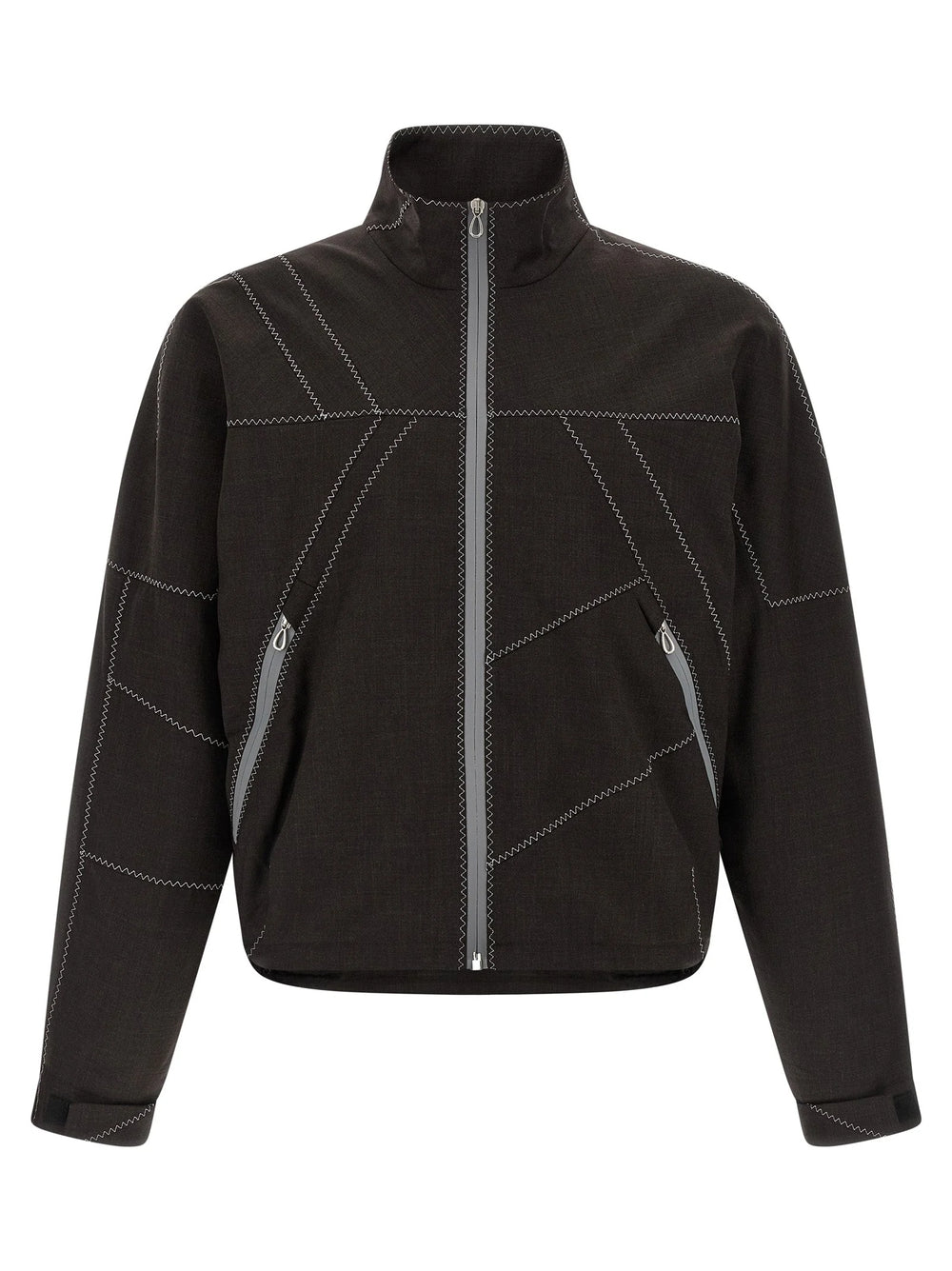 Kiko Kostadinov Brown Virgin Wool Full-Length Jacket
