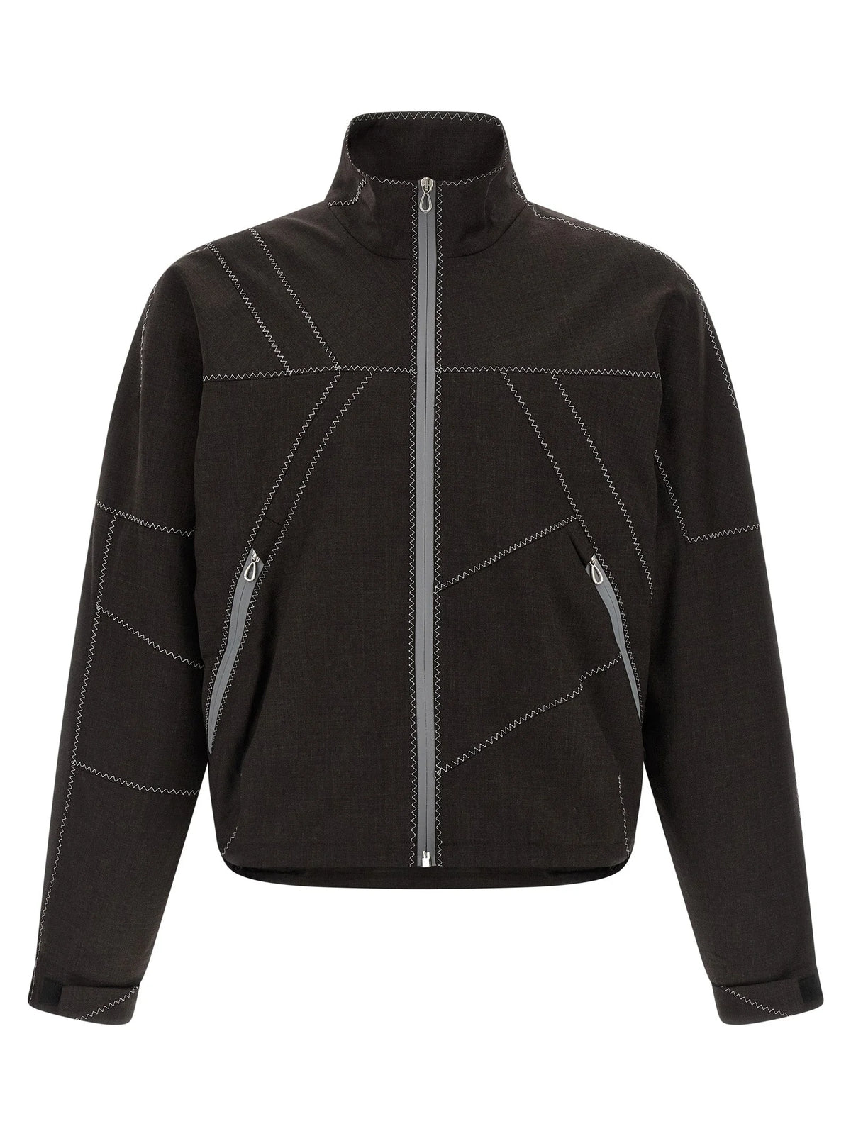 Kiko Kostadinov Brown Virgin Wool Full-Length Jacket