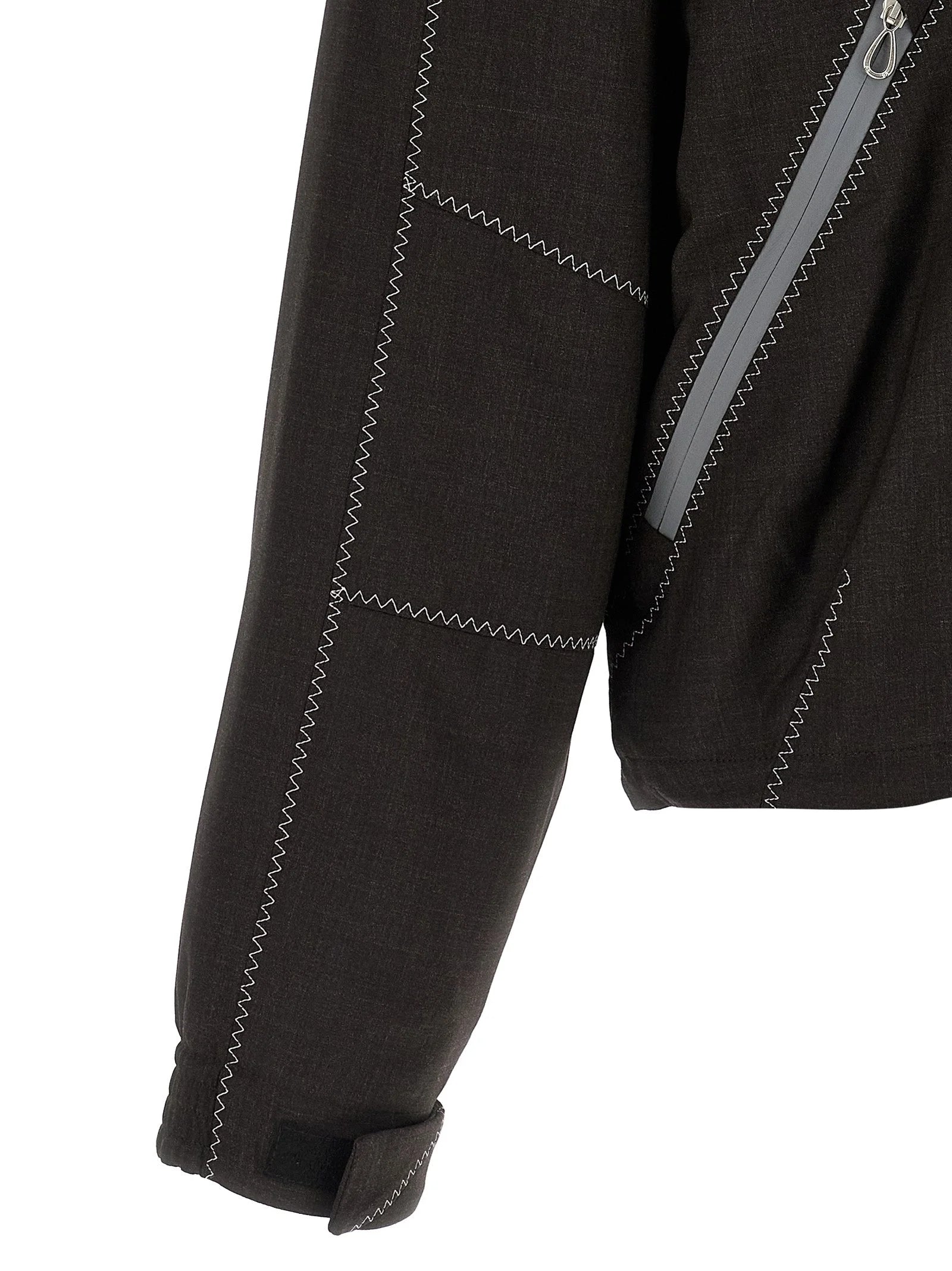 Kiko Kostadinov Brown Virgin Wool Full-Length Jacket