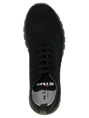 Kiton Black Cotton Athletic Sneakers